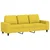 3-dijelni set sofa svjetložuti od tkanine