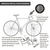 Števec za kolo RoundAbout - brezžični večnamenski kolesarski števec z vgrajenim termometrom in osvetlitvijo ozadja, za merjenje hitrosti, razdalje in časa