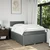 Vidaxl Box spring postelja z vzmetnico temno siva 120x200 cm blago