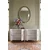 Hanah Home komoda Ilay 180, 180 cm, bela / srebrna
