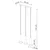 Sollux SL.1225 - Luster na sajli REA 3xE14/12W/230V beton