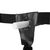 Ouch! Ribbed Hollow Strap-on with Balls 8 21cm Black
