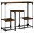Konzolni stol boja hrasta 89,5 x 28 x 76 cm konstruirano drvo
