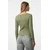 Trendyol Milla ženska bluza Twoaw25Bz00030, maslinasta