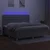 Vidaxl Box spring postelja z vzmetnico LED sv. siva 200x200 cm blago