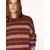 Pull&Bear Pulover PACIFIC oranžna/burgund/pegasto rdeča