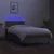 Vidaxl Box spring postelja z vzmetnico LED taupe 90x190 cm blago