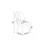 HANAH HOME Set 6 stolica Mara Anthracite Gold