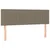 Vidaxl Box spring postelja z vzmetnico LED taupe 140x190 cm blago