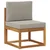 Set vanjskih sofa 6 pcs Prirodna i svjetlosiva Poliester