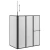 Tuš paravan Bijelo 120 x 70 x 137 cm Aluminij