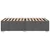 vidaXL Posteljni okvir brez vzmetnice temno siv 100x200 cm blago