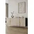 Hanah Home komoda Evva 150, 150 cm, antracit / zlatna / travertin