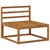 Set vanjskih sofa 3 pcs Prirodna Čvrsto drvo akacije