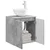 Umivaonik s policom Betonska siva 49,5 x 41 x 64,5 cm