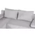 Grantex Line Ugaona garnitura Lena VL, 130x190cm, Svetlosiva