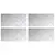 Stepenica Pravokutni 4 pcs Srebrno 40 x 20 cm Aluminij
