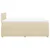 Vidaxl Box spring postelja z vzmetnico krem 120x200 cm blago