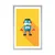 Plakat s paspartujem veseli robot - 30x45 no frame