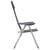 vidaXL stol za kampiranje 2 kosa sive barve aluminij 58x69x111 cm