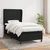 Vidaxl Box spring postelja z vzmetnico črna 100x200 cm blago