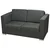 Dvodijelni set sofa od tkanina tamnosivi