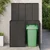 Kutija za smeće 2 pcs Crna 130 x 80 x 115 cm Polietilen