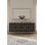 Hanah Home komoda Moka 150, 150 cm, antracit / zlatna