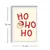 WallXpert uramljena slika 3752CHRCT-011, natpis Ho Ho Ho sa likom Deda Mraza, 37 x 52 cm, beli ram