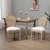 Homestar Set jedilnih stolov 49x56x96 cm kremno bela