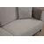 Atelier del Sofa Trosed na razvlačenje Aren 85x43x175cm Sivi