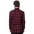 Moška srajca URBAN CLASSICS - karirasti flanel - TB297-črna/bordo