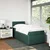 Vidaxl Box spring postelja z vzmetnico temno zelen 90x190 cm žamet