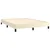 Vidaxl Box spring postelja z vzmetnico krem 140x200 cm umetno usnje