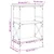 Regal za knjige 3 razine smeđa boja hrasta 59x35x90,5 cm drveni