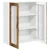 Vidaxl Stenski stekleni omarica LUCCA Star les 80 x 31 x 100 cm