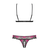 Sexy set 2-delni bez korpica Tulia crne boje - S/M