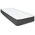 Vidaxl Boxspring postelja temno siva iz blaga 180x200 cm