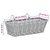 vidaXL Obesna košara za sadike 2 pcs Rjava 48 x 22 x 15 cm