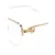 Cartier-cat eye glasses-unisex-Gold