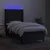 Krevet box spring s madracem LED crni 90x190 cm od tkanine