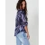 KOROSHI Bluza marine/kraljevo modra/bela
