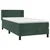 Vidaxl Box spring postelja z vzmetnico temno zelena 80x200 cm žamet