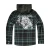 Moška srajca Iron Maiden - EDDI - Check - BRANDIT - 61048-black-green