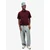 Bershka Majica INTERLOCK burgund