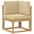 Set vanjskih sofa s jastukom 7 pcs Bijela i bež