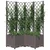 Vidaxl vidaXL Vrtno korito z rešetko, rjavo, 80x80x136 cm, PP