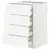 METOD / MAXIMERA Pod.elem.4fronta/2donj/3sred.fioke, bela/Vallstena bela, 60x60 cm