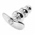 SuperLove Triple Bead Anal Plug Silver-Clear Gem