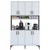 Hanah Home Komoda JE173 3287, 120x198.6x40 cm, Bela